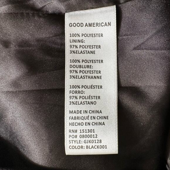 New Good American Women's One Button Blazer Black Size 5 2XL - Picture 7 of 8